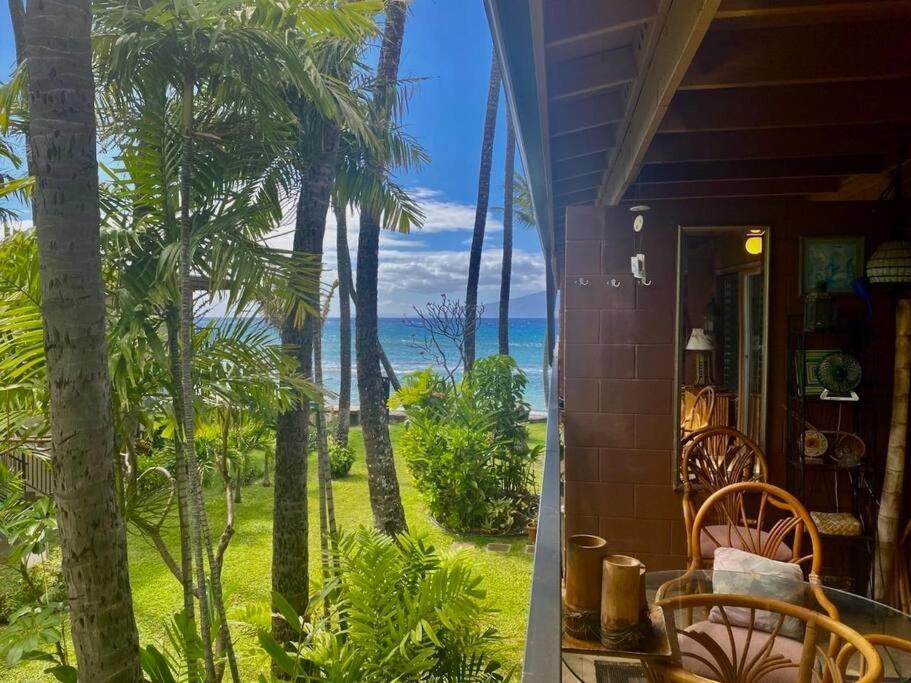 Oceanfront With Aircon-Hear The Waves-Amazing Views-Wifi Lahaina Exterior foto