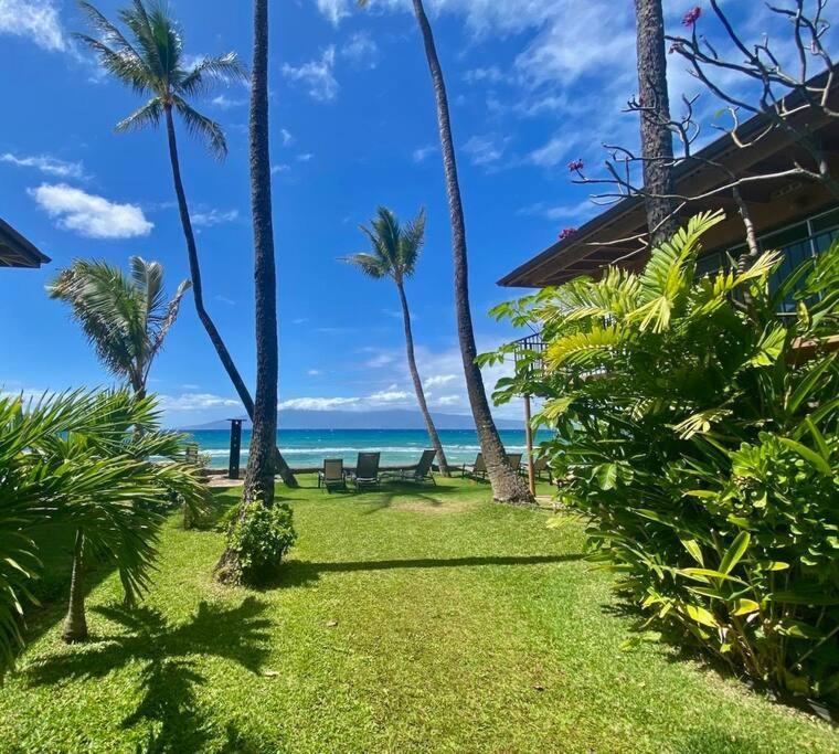 Oceanfront With Aircon-Hear The Waves-Amazing Views-Wifi Lahaina Exterior foto