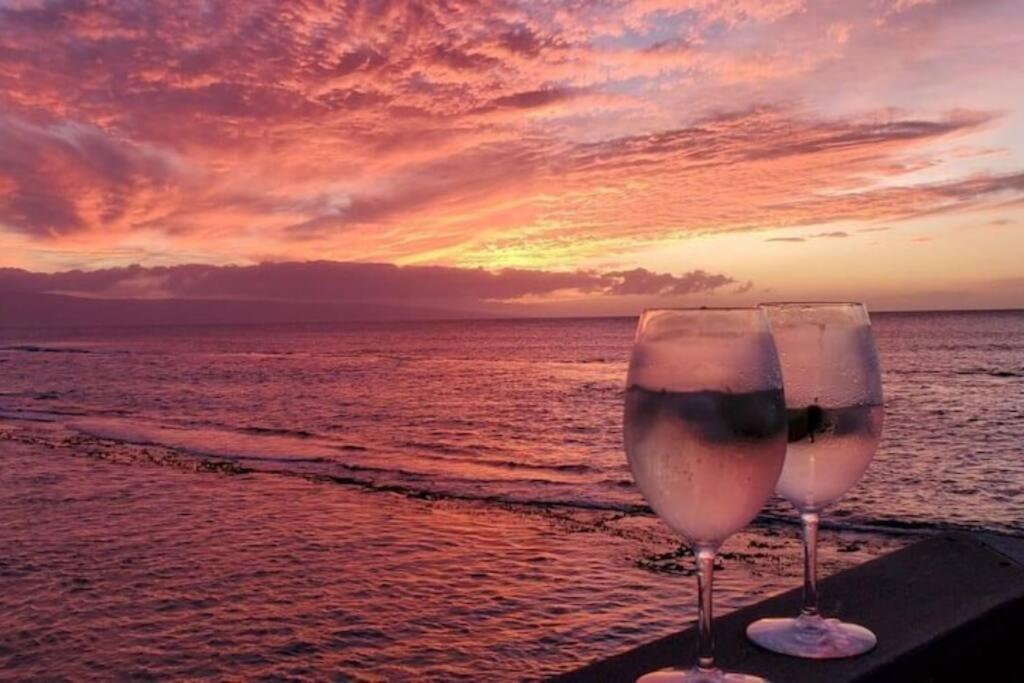 Oceanfront With Aircon-Hear The Waves-Amazing Views-Wifi Lahaina Exterior foto